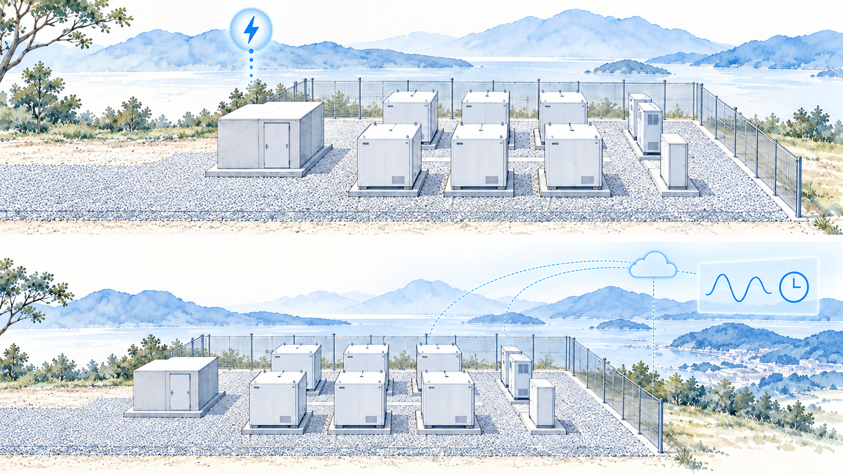受電後の確認と手続きを進め、対象市場での運用開始へつなぐ。(概念イラスト)