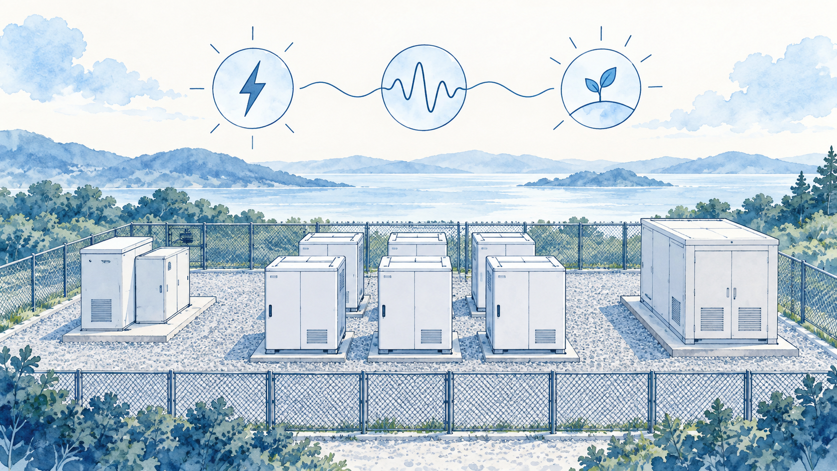 電気・調整力・将来の供給力。市場ごとに対価の対象が異なる。(概念イラスト)